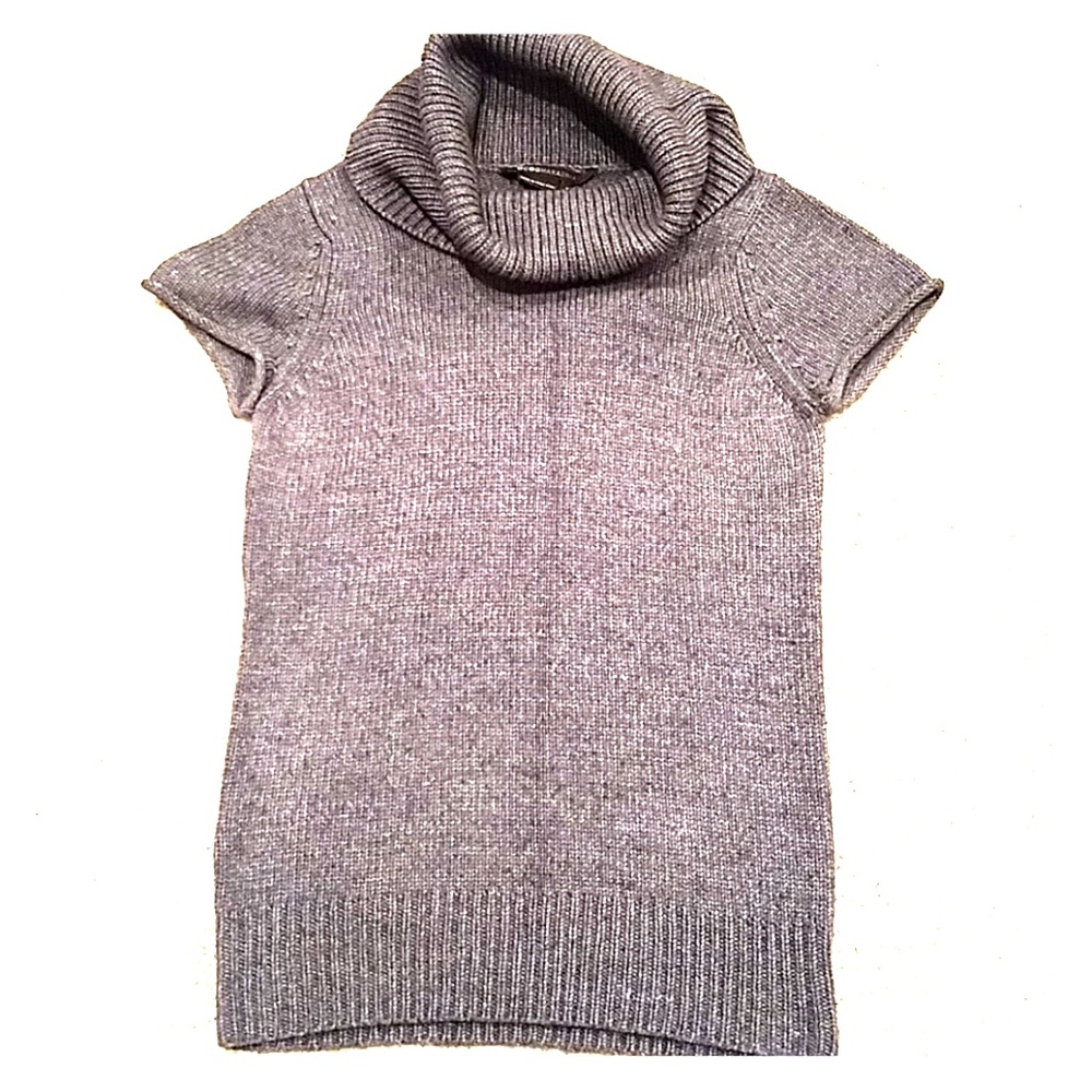 BCBG MaxAzria Short Sleeve Turtleneck Sweater